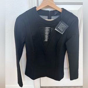 Brand new with tags black top blouse